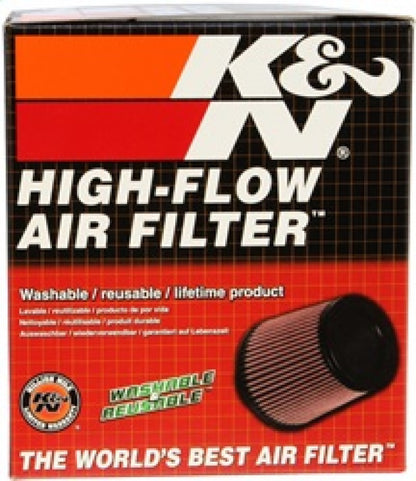 K&N Engineering Universal Rubber Air Filter Part Number RU-4950 for Mitsubishi Lancer (2.5 inch Flange, 6 inch Base, 5 inch Top, 5.5 inch Height)
