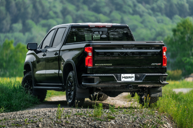 MBRP Armor Pro Series Cat Back Exhaust System for Chevrolet Silverado & GMC Sierra 1500 2022-2024 - 3 Inch Dual Turn Down Tips