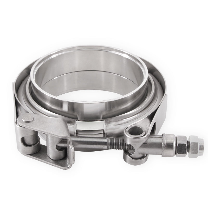 Mishimoto Stainless Steel V-Band Clamp 1.5 inch (38.1mm) - Heavy-Duty Exhaust and Intake Connection