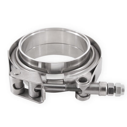 Mishimoto Stainless Steel V-Band Clamp 1.5 inch (38.1mm) - Heavy-Duty Exhaust and Intake Connection