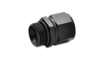 Vibrant -10AN Female to -10AN Male Straight Cut Adapter with O-Ring - Aluminum Fitting for Automotive Use