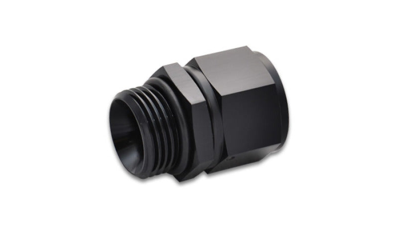 Vibrant -6AN Female to -10 ORB Swivel Adapter with O-Ring - Anodized Black