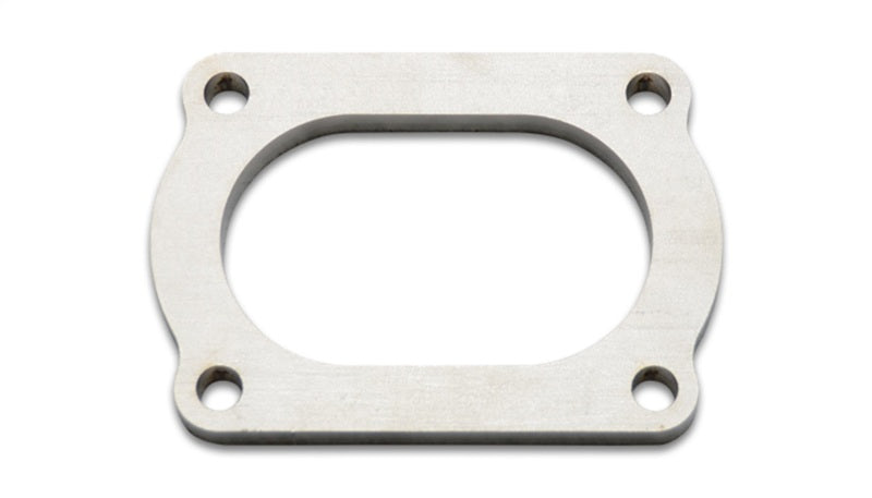 Vibrant T304 Stainless Steel 4-Bolt Exhaust Flange for 3-inch Oval Tubing (Part Number 13175S)