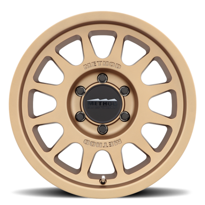 Method MR703 17x7.5 Bronze Off-Road Wheel with Bead Grip Technology and +50mm Offset
