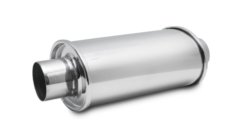 Vibrant Ultra Quiet Resonator 3-inch Inlet and Outlet - Stainless Steel Exhaust Sound Dampener
