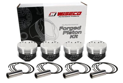 Wiseco K553M845 Professional Series Forged Racing Pistons for Mazda 1.8L 16V L8 - 84.50 mm Bore, Set of 4