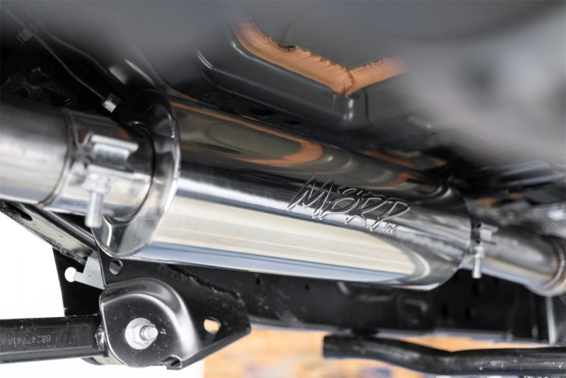 MBRP Armor Pro Series 18-20 Jeep Wrangler JL 2.5-inch Single Rear Exit Cat Back Exhaust System