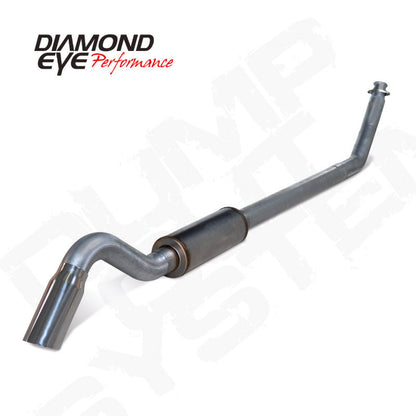 Diamond Eye Performance 4-Inch Stainless Steel Turbo-Back Exhaust Kit with Single Turn Down for 1998-2002 Dodge Vehicles