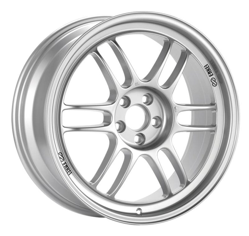 Enkei RPF1 18x8 Silver Wheel with 5x100 Bolt Pattern and +45mm Offset for Subaru WRX and STI