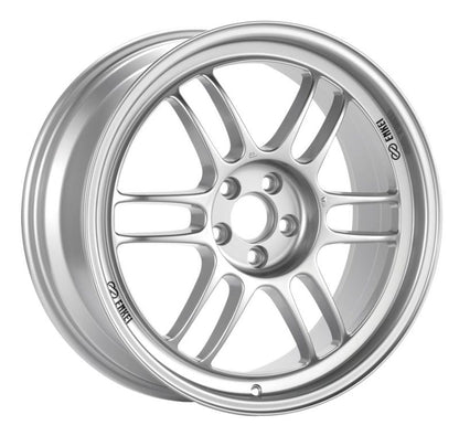 Enkei RPF1 18x8 Silver Wheel with 5x100 Bolt Pattern and +45mm Offset for Subaru WRX and STI