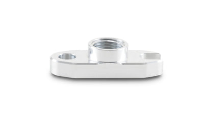 Vibrant Oil Drain Flange for T3/T4/T04 Turbochargers - 0.5 inch Port, 2 inch Bolt Hole Center, Aluminum Construction
