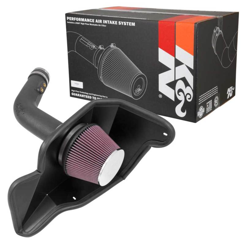 K&N Engineering 57-2594 Performance Cold Air Intake Kit for Ford Mustang 2015-2017 3.7L V6 F/I
