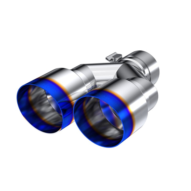 MBRP Universal T304 Stainless Steel Dual Burnt End Exhaust Tip – 3.5 inch OD / 2.5 inch Inlet