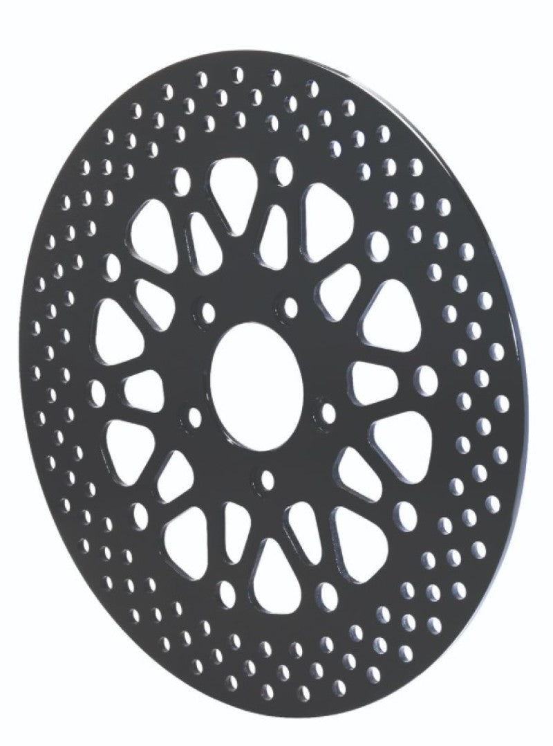 Wilwood Stainless Steel Rear Brake Rotor for Harley-Davidson 2000-2007, Black Finish - Part #160-10665-BK