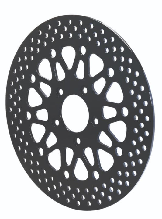 Wilwood Stainless Steel Rear Brake Rotor for Harley-Davidson 2000-2007, Black Finish - Part #160-10665-BK
