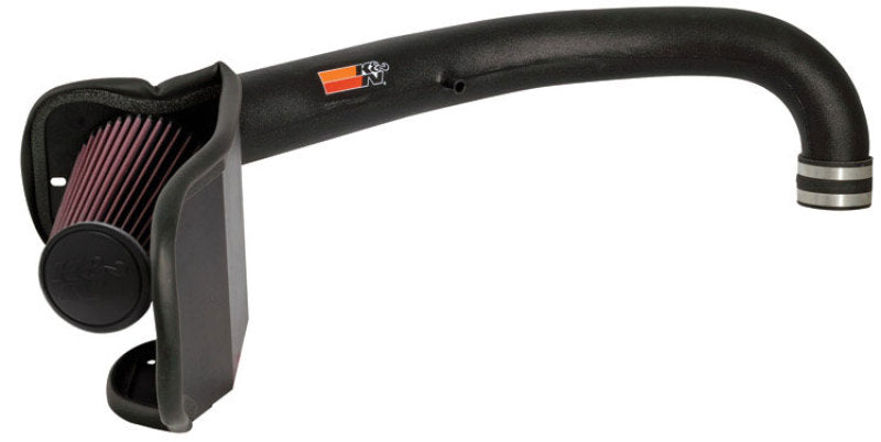 K&N Engineering 57-1514-1 Performance Intake Kit for Jeep Wrangler 2005-2006 with High-Flow Air Filter and Heat Shield
