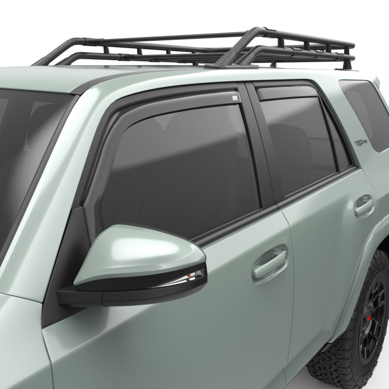 EGR In-Channel Window Visors for Toyota 4Runner 2010-2024 – Dark Smoke Finish, Set of 4 Part 575221
