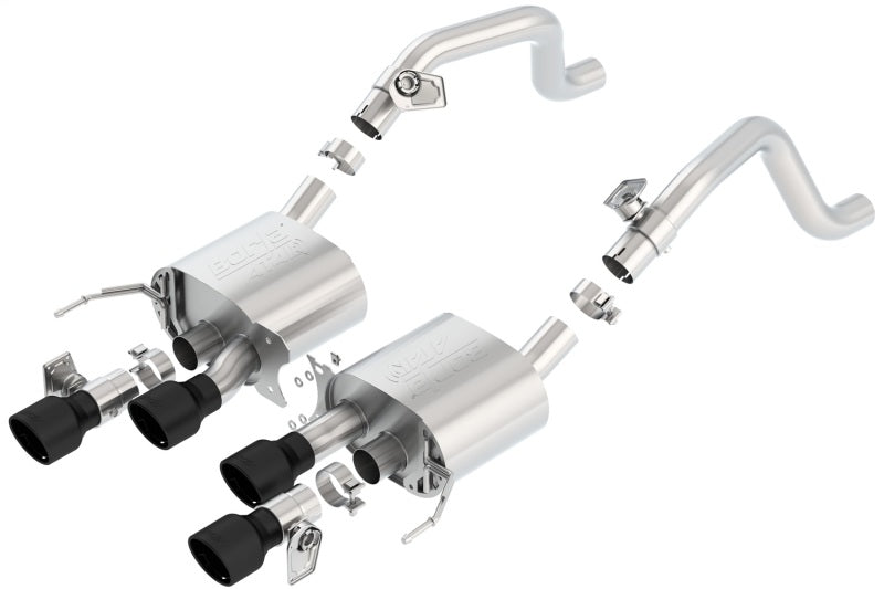 Borla C7 Corvette Stingray Axle-Back ATAK Exhaust with NPP Valves and Black Tips
