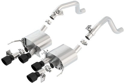 Borla C7 Corvette Stingray Axle-Back ATAK Exhaust with NPP Valves and Black Tips