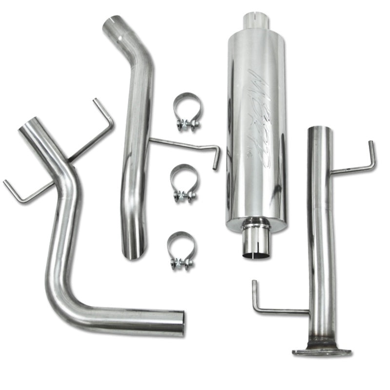 MBRP Armor Plus Series Cat Back Exhaust System for Toyota FJ Cruiser 2007-2014 with 2.5-inch Single Rear Exit