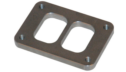 Vibrant Performance T06 Turbo Inlet Flange - Mild Steel, 1/2 Inch Thick, Divided Inlet