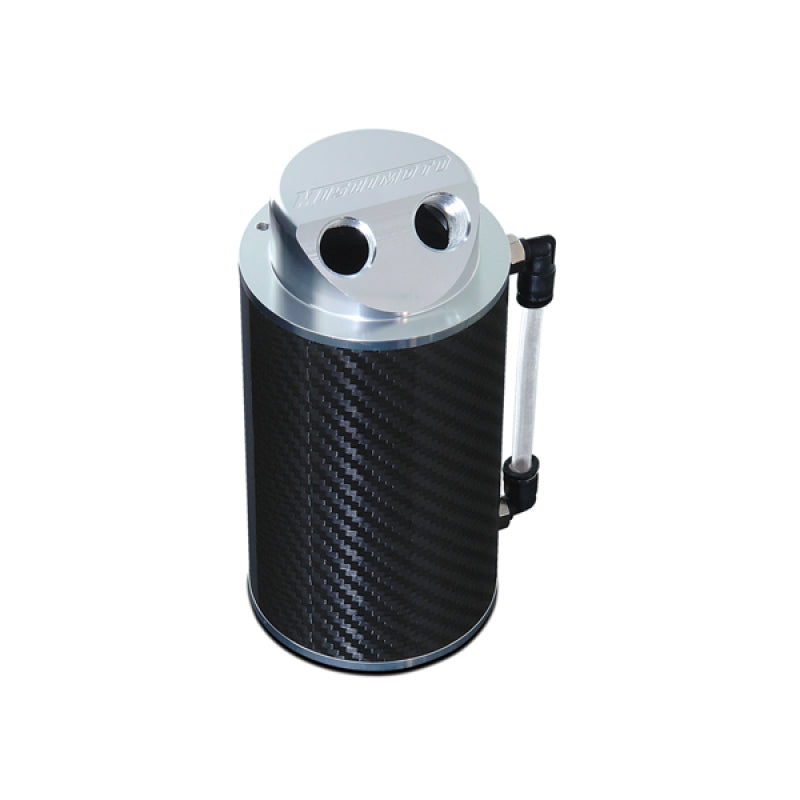 Mishimoto Carbon Fiber Oil Catch Can with 10mm Fittings – Engine Oil Separator for Performance Vehicles