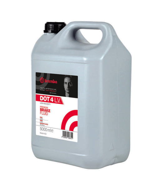 Brembo OE DOT 4 Low Viscosity Brake Fluid – 16.9 fl oz (5000 mL) for Automotive Braking Systems
