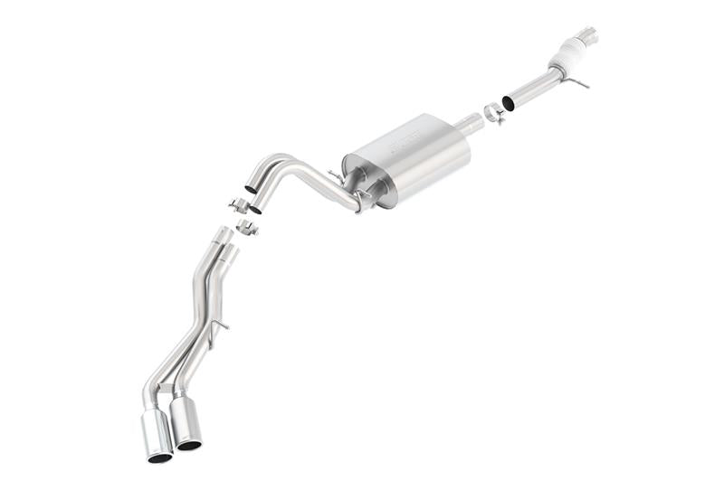 Borla Touring Cat-Back Exhaust System for 2015-2020 Chevrolet Tahoe 5.3L V8 with 2.75-inch Dual Exit and 4-Inch Chrome Tips
