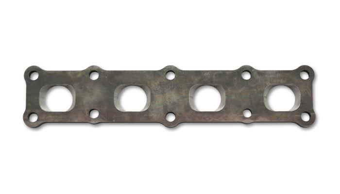 Vibrant Mild Steel Exhaust Manifold Flange for Mitsubishi 4B11 - 1/2 Inch Thick