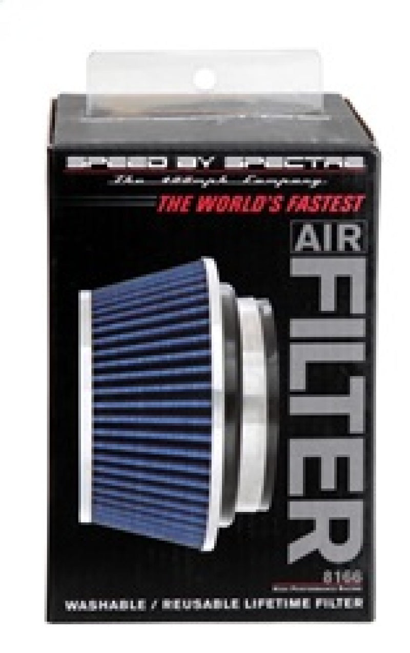 Spectre Adjustable Conical Air Filter 2-1/2 Inch Tall – Blue for 3, 3.1/2, and 4 Inch Diameter Tubes