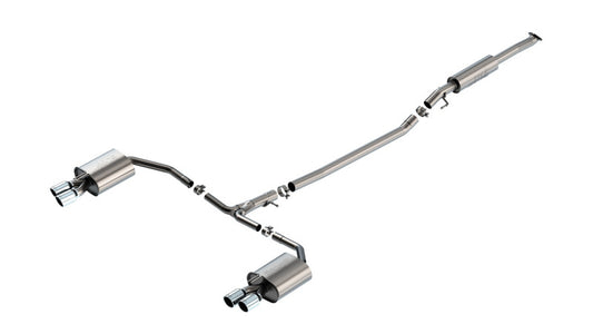 Borla S-Type Cat-Back Exhaust System for 2021-2024 Kia K5 GT 2.5L 4-Cylinder - Dual 3.5" Chrome Tips