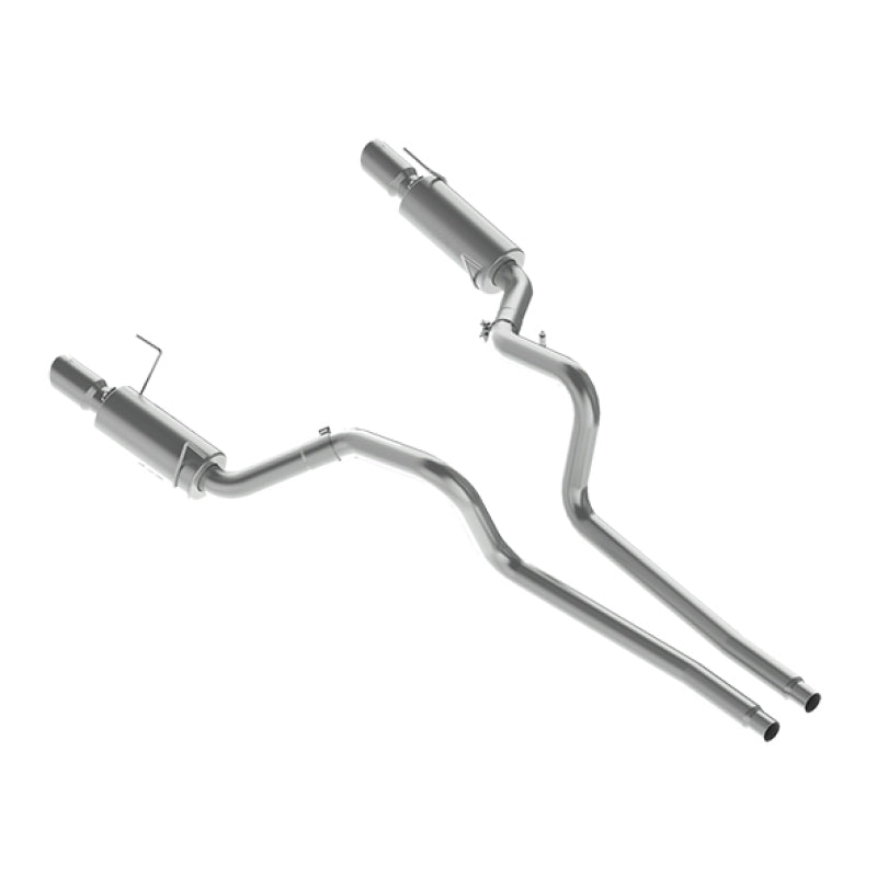 MBRP Armor Plus Series Dual Split Rear Exhaust System for 2005-2010 Ford Mustang with 4-inch Tips
