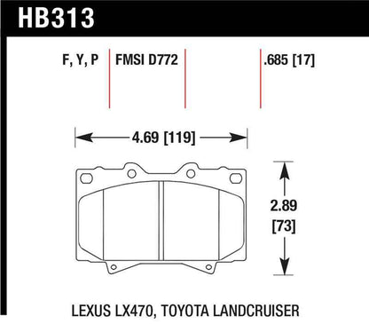 Hawk LTS Street Brake Pads