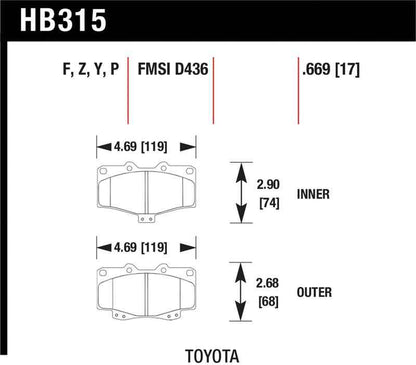 Hawk LTS Street Brake Pads