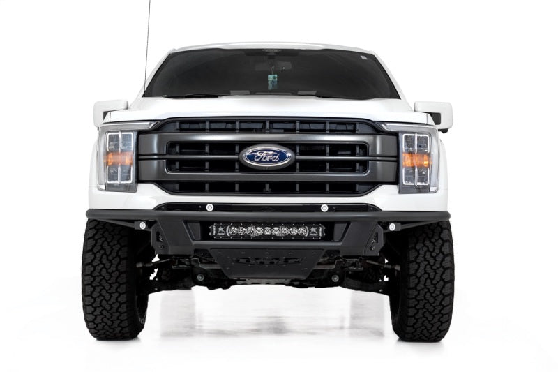 Addictive Desert Designs 21-23 Ford F-150 Pro Bolt-On Front Bumper with Light Mounts in Hammer Black