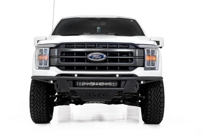 Addictive Desert Designs 21-23 Ford F-150 Pro Bolt-On Front Bumper with Light Mounts in Hammer Black