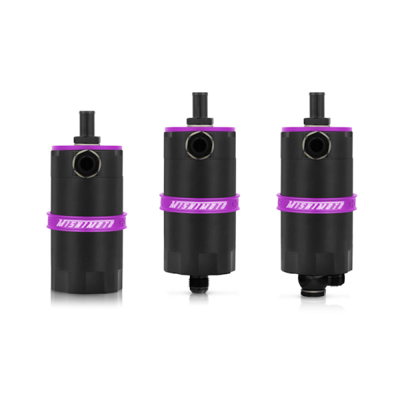 Mishimoto Universal Baffled Oil Catch Can - Purple, Part Number MMBCC-UNI-PR