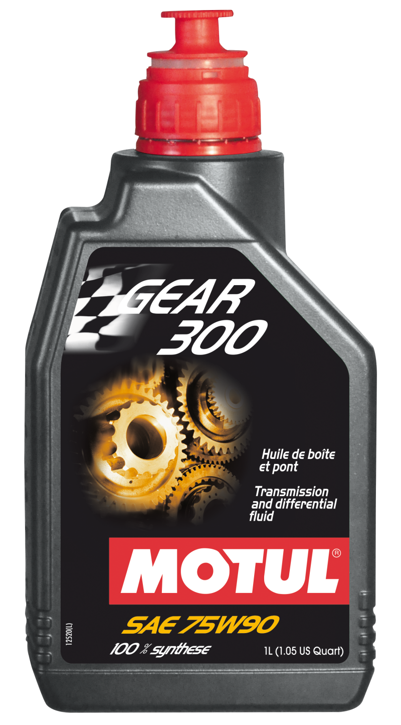 Motul 1L Transmission Gear 300 75W90 Synthetic Ester for High-Performance Mechanical Transmissions
