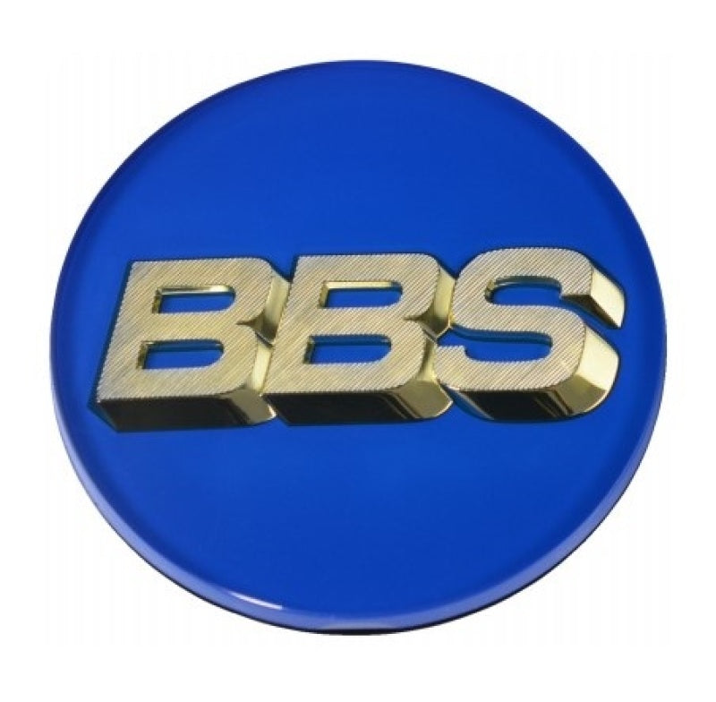 BBS 56mm Blue and Gold Center Cap for Automotive Wheels