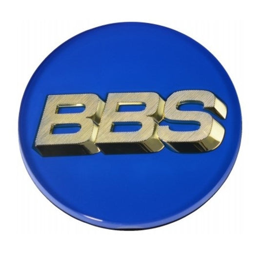 BBS 56mm Blue and Gold Center Cap for Automotive Wheels