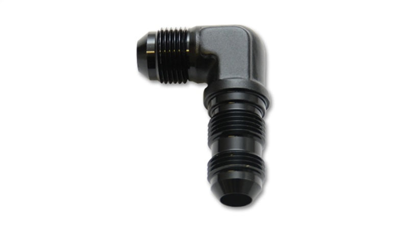 Vibrant -4AN Bulkhead Adapter 90 Degree Elbow Fitting in Anodized Black - Part Number 10609