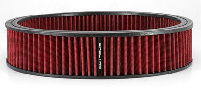 Spectre HPR Round Air Filter 14 inches x 3 inches - Red for High Performance Engines
