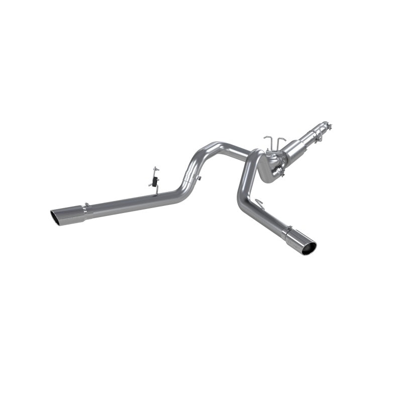 MBRP Armor Lite Series Cat Back Exhaust System for 1999-2004 Ford F-250/F-350 V-10 - Dual Split Side Exit, 4 Inch Diameter, Includes Tips and Hardware