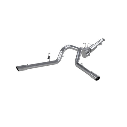 MBRP Armor Lite Series Cat Back Exhaust System for 1999-2004 Ford F-250/F-350 V-10 - Dual Split Side Exit, 4 Inch Diameter, Includes Tips and Hardware