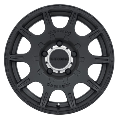 Method MR308 Roost 17x8.5 Inch Matte Black Off-Road Wheel with 5x5 Bolt Pattern and 71.5mm Center Bore