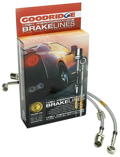 Goodridge 08-12 Subaru WRX/STI (Non-Brembo Caliper Models) Stainless Steel Brake Line Kit