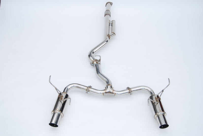 Invidia 2022+ Subaru WRX N1 Twin Outlet Single Layer Stainless Steel Tip Cat-Back Exhaust
