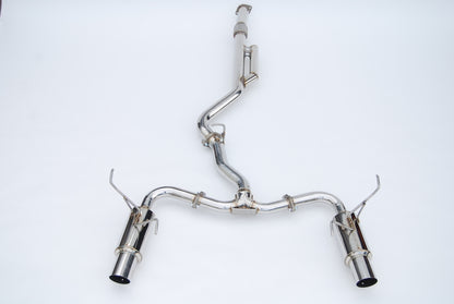 Invidia 2022+ Subaru WRX N1 Twin Outlet Single Layer Stainless Steel Tip Cat-Back Exhaust
