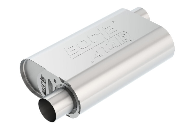 Borla CrateMuffler Small Block Chevrolet ATAK 2.5-Inch Offset/Offset Exhaust Muffler Part #400774