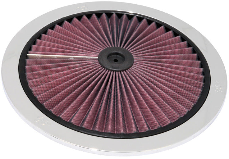 K&N Engineering X-Stream Top Filter for 14-Inch OD Chrome - Enhances Engine Breathing